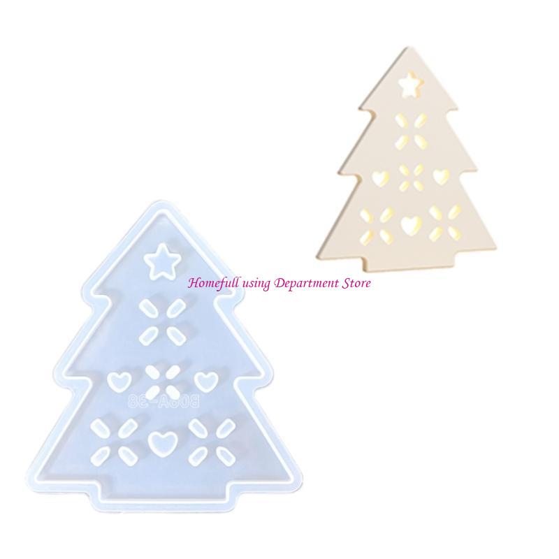 Hollowed Heart Star Silicone Holder Molds for Epoxy Resin Holder Decoration Silicone Tealight Holder Molds