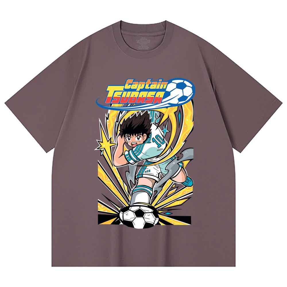 230 Gsm 100% Cotton Captain Tsubasa V1 Print Unisex Heavy Cotton T Shirt