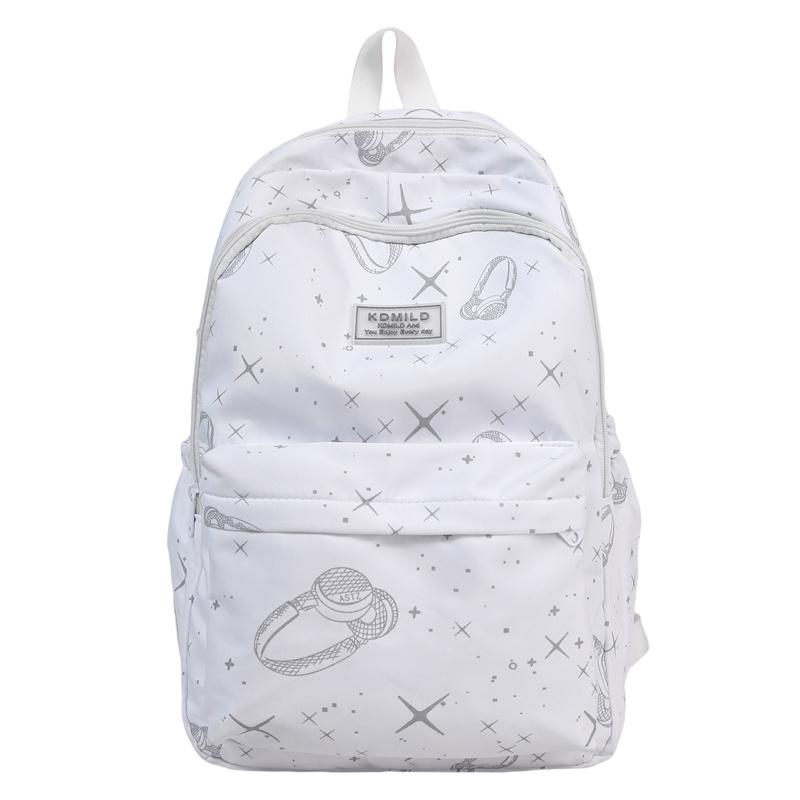 

Рюкзак для ученика средней школы, женский рюкзак с принтом звезд, мужской дорожный рюкзак большой вместимости Small