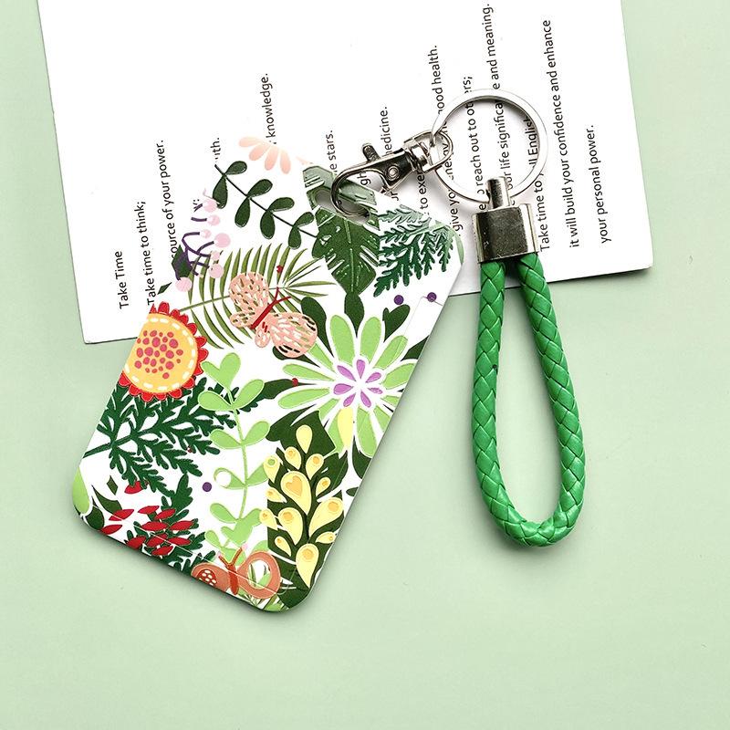Waterproof Cartoon Plastic Card Cover Women's Kids Bus Credit ID Name Business Working Bank Card Badge Holder Protective Cover