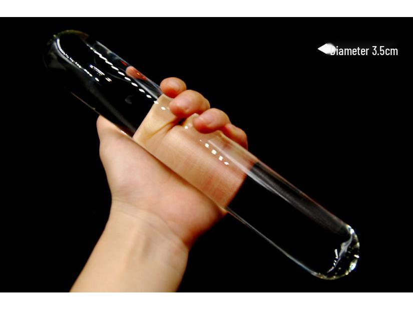 Crystal Glass Extra Long Massage Stick for Anal and Vaginal Play, Flirting Supplies, SM Alternative Sex Toy.
