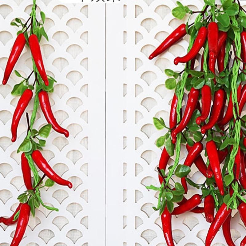 Artificial Vegetable Fruit String Vine for Home Wedding Garden Decoration Hanging Garlands Wall