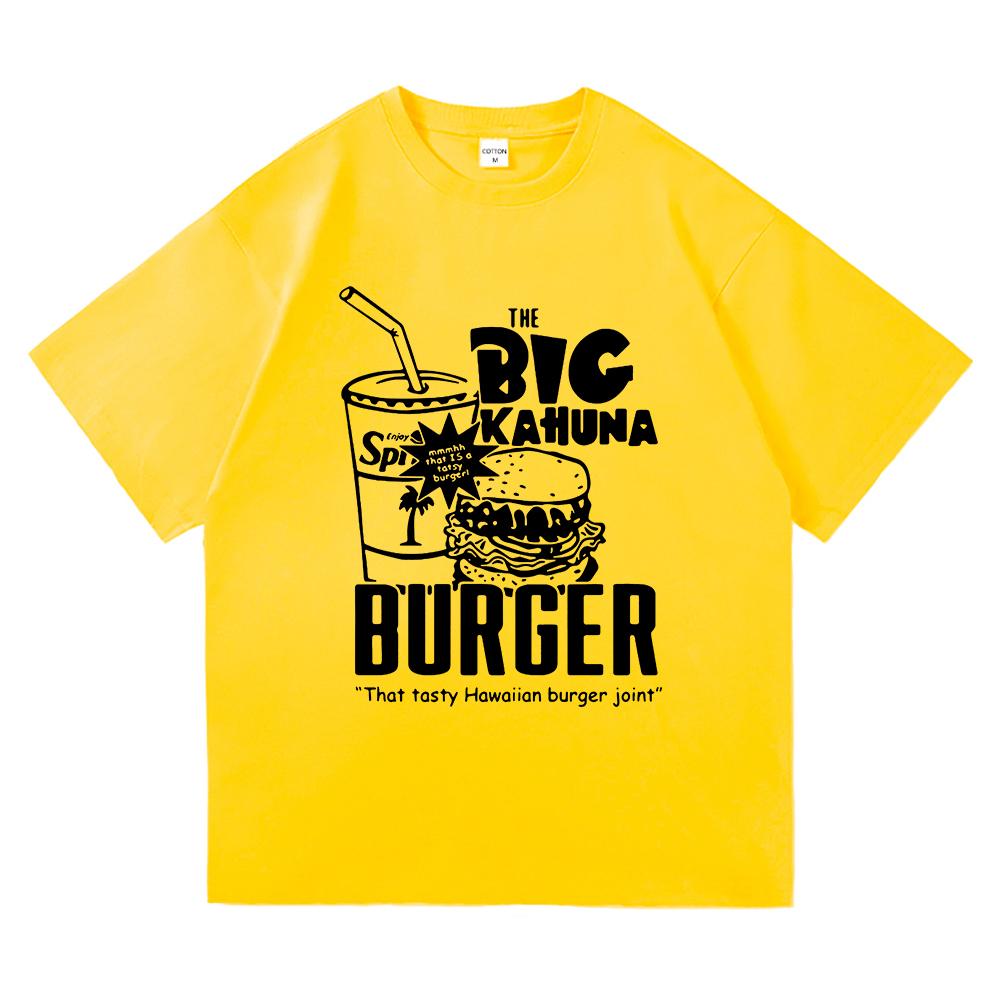 Funny Big Kahuna Burger T Shirt Healthy Breakfast Retro Fashion Men/women Clothing Vintage Harajuku High Quality Cotton Tshirts