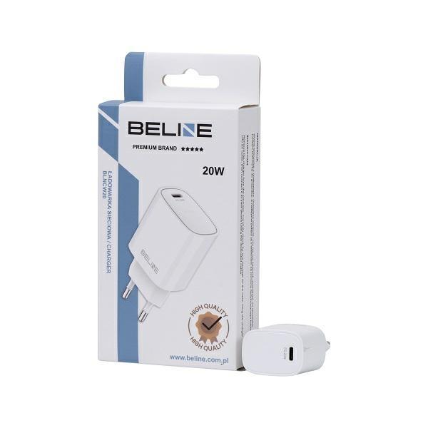 Beline Ład. Siec. 1X Usb-C 20W Biała/White (Only Head) Pd 3.0  Blncw20