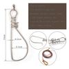 MNFT 1Set 5 Snaps Stainless Steel Fishing Stringer Live Fish Lock Steel Ropes Large Fish Lock w/Float and Plastic Handle