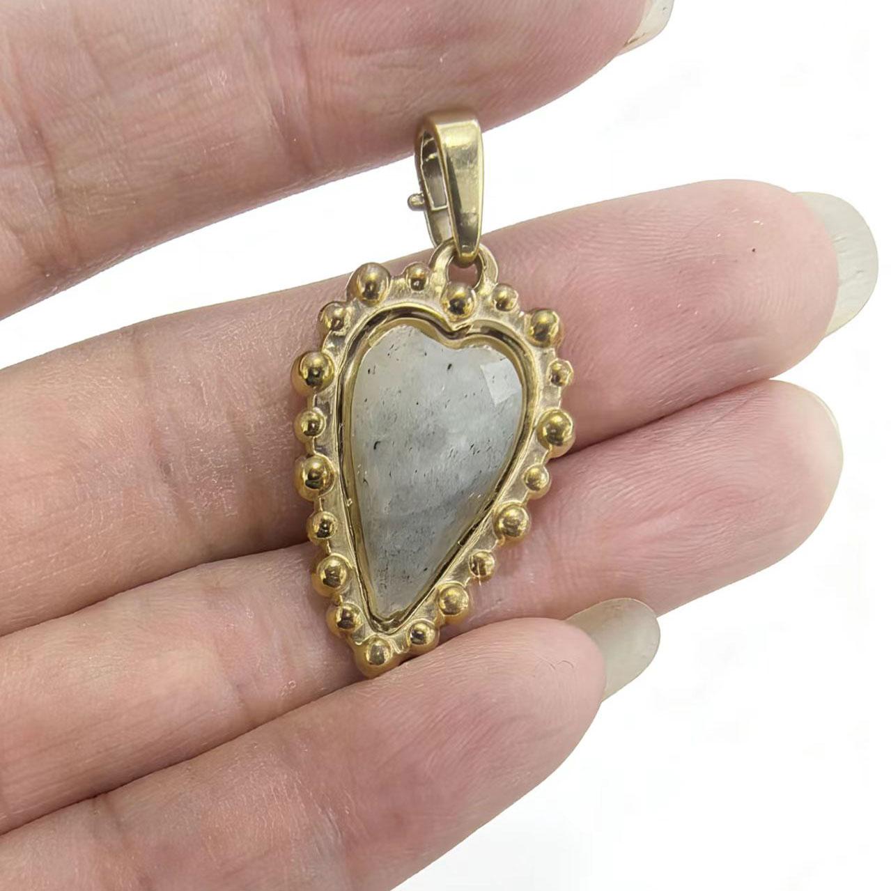 

1pc 18K Vacuum Plated Stainless Steel Pendants Necklace Heart Charms DIY Handmade Gift Jewelry Pendants DIY Accessories