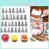 Насадки для крема Кондитерский наконечник Набор инструментов для выпечки крема для торта Пластиковый пакет Чехол для хранения Муфта