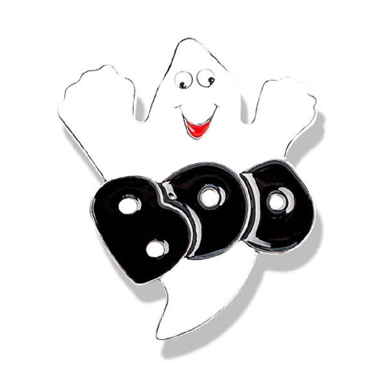 Quirky Alloy Halloween Specter Pin Charming Halloween Spirit Broom Pumpkin Brooch Pin Charm for Kids and Anime Fan