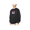 Anta Sports Lifestyle Series Front Print Pattern Round Neck Pullover Long Sleeve Sweatshirt Unisex Sweatshirt Black 172248712-2