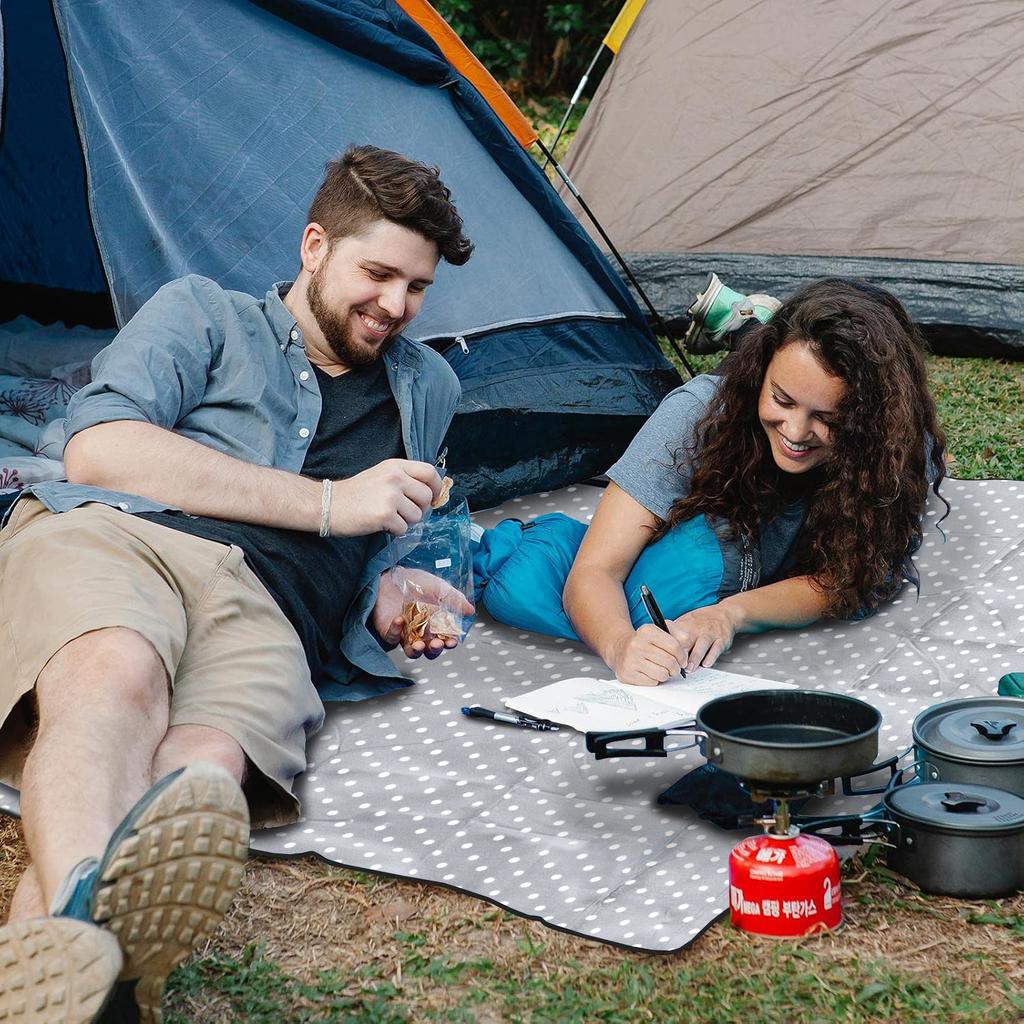 Picnic blanket beach mat insulation waterproof handle lightweight thick 200x200