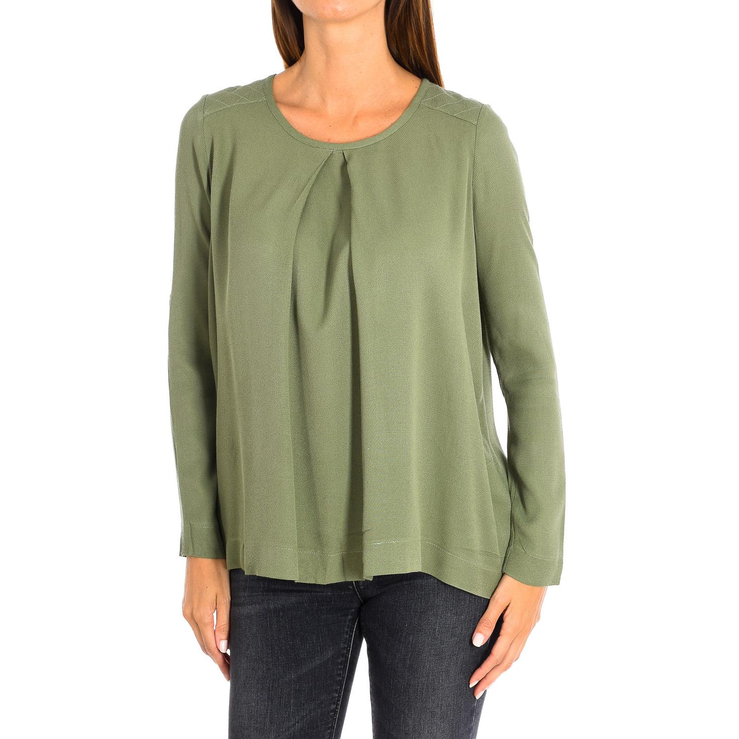 

Long sleeve round neck blouse 8305 woman