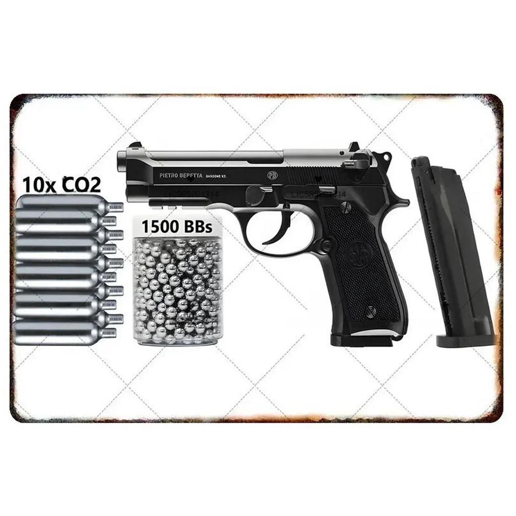 Exquisitely Designed Pistol Metal Signs: Embodying Military Sophistication, These Are the Ideal Wall Decor for Man Caves
