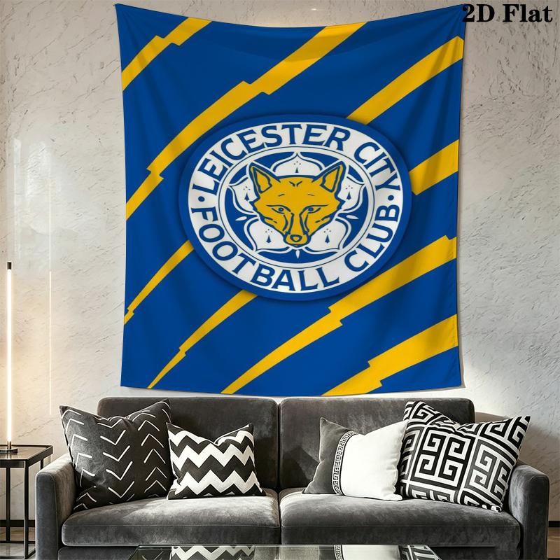 leicester city football club Wall Tapestry Aesthetic Wall Hanging Printed Fabric Blanket Decorative Tapestries for Bedroom Living Room Home Decor