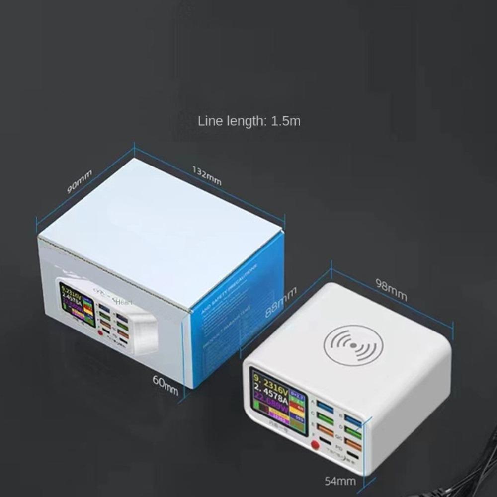 8-Port Charger Dock Fast Charging Phone Charger Portable USB Charger Station