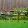 Bird Feeder And Bath Bird Feeder with Four-Prong Stake Outdoor Bird