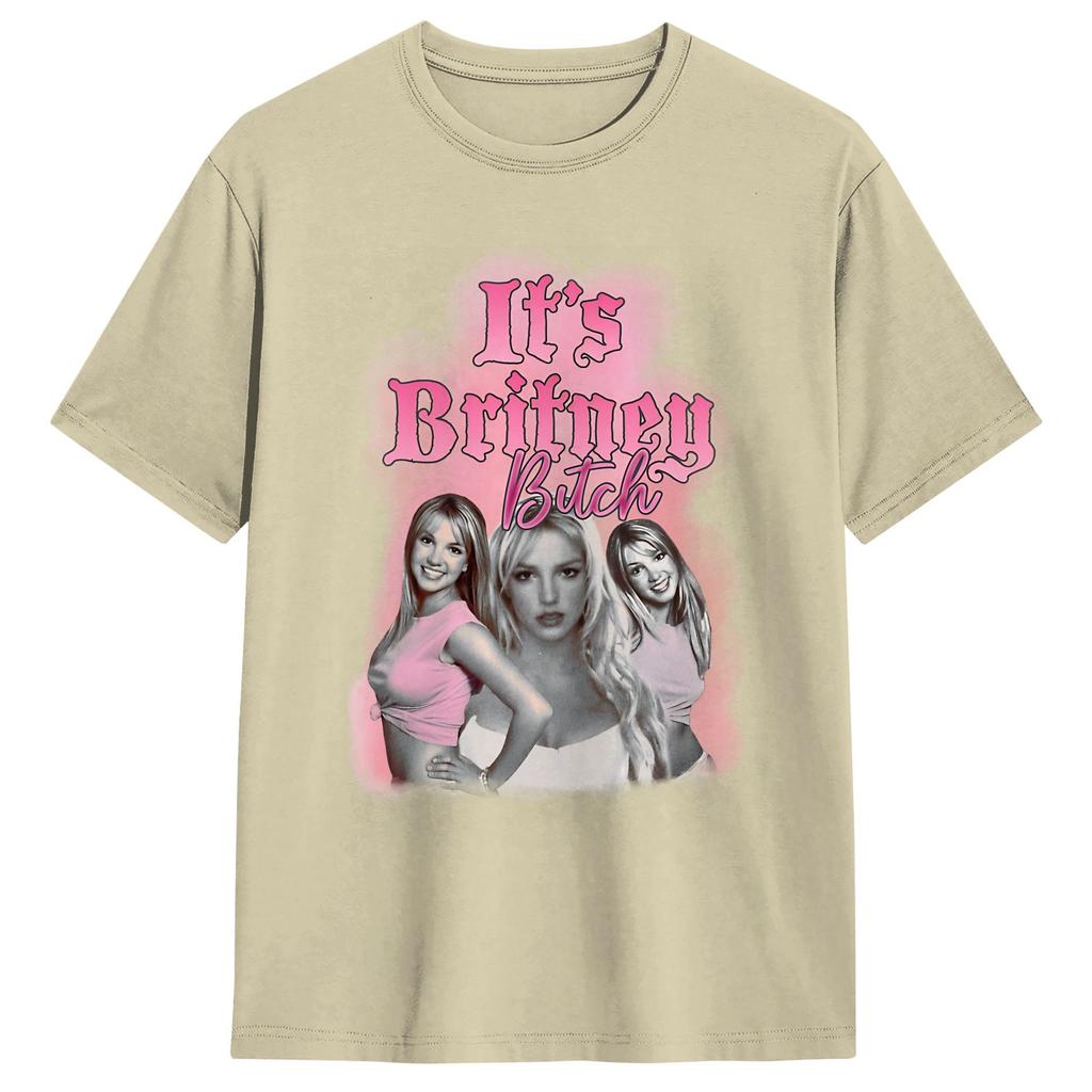 Harajuku T Shirt Summer Its Britneys Spears Novelty T Shirts 100 Cotton Tshirt for Unisex Y2K Retro Short Sleeve Tops