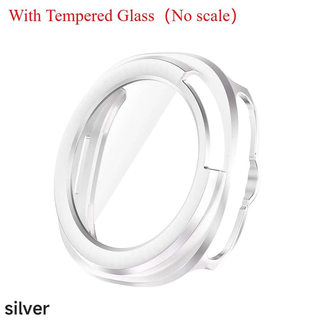 Protector Case For Samsung Galaxy Watch 8 Classic PC Hollowed Cover Protective Bumper Shell Tempered Glass Screen Accessories