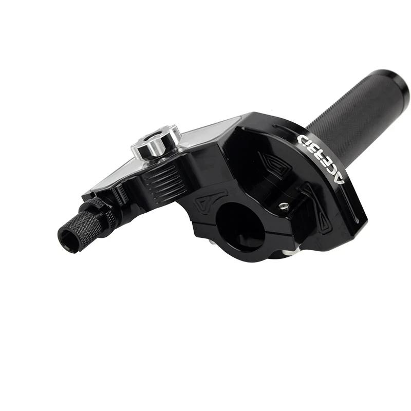 CNC Aluminum 22mm For Moped Scooter ATV Quad Bike Motorcycle Universal Accelerator Throttle Twist Grips Handlebars Cable Throttles 2
