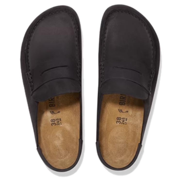 Birkenstock Naples Composite Sole Slip Resistant Closed Toe Slippers Unisex Black Narrow 1029694
