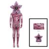 Demogorgonn Cannibal Flower Cosplay Costume Zentai Bodysuit with Petal Mask Men Women Halloween Horror Jumpsuit Party Outfit