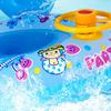 Water Floating Swimming Ring with Steering Wheel Summer Seat Pool Beach Water Toys for Kids Outdoor Sunshade Inflatable Toys