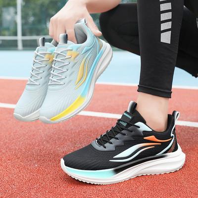 Zapatillas Deportivas para Hombre Zapatillas para Correr Estudiantes Contraste de Color Ligeras Zapatillas de Baloncesto Talla Grande