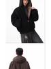 Trendy Reversible Men's Faux Rabbit Fur Cotton Jacket - Warm Hooded Winter Coat
