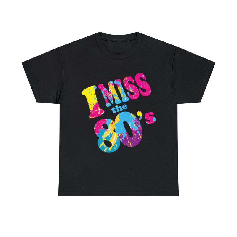 

I Miss The 80 S T Shirt S 5Xl - Men s Summer Cotton Graphic Tee S разноцветный