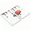 Set of Two Glass Kitchen Boards Strawberry Chocolate 2x30x52 Cm