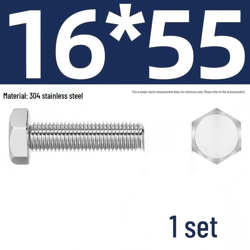 304 Stainless Steel Hex Screw and Nut Set