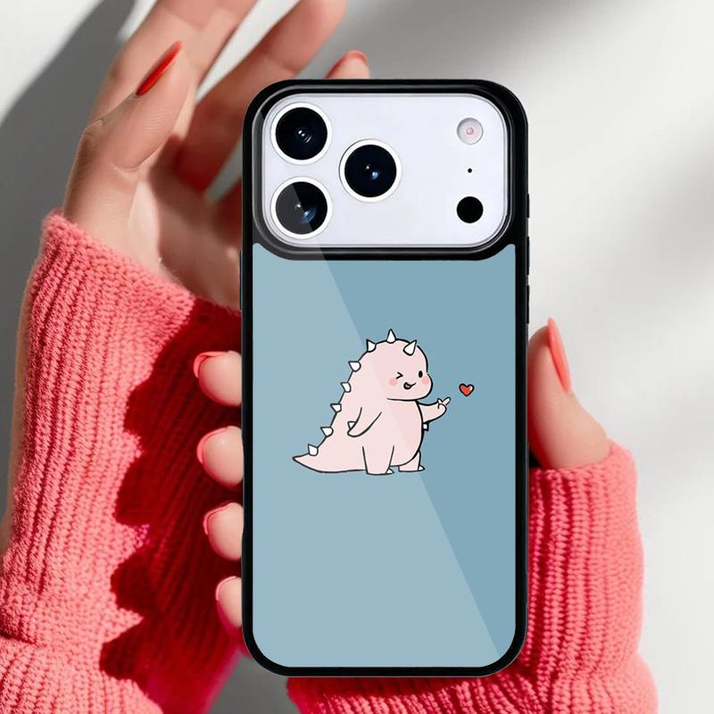 Animal Dinosaur Fun Dino soft Phone Case for iPhone 17 16 15 14 13 Pro Max Back Cover for 12 11 Pro Coque