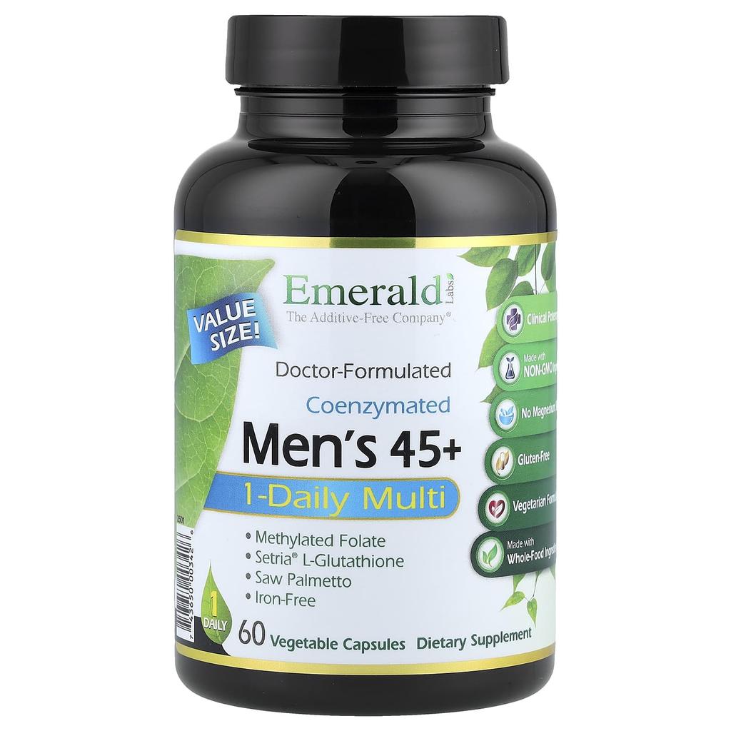 Coenzymated Men's 45+ One-Daily Multi, 60 Veggie Caps