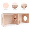 Durable S/M/L Hamster Hideout Solid Wood Cage Accessories Hamster Nest Small Pet Bedroom for Hamster Squirrel Small Pet