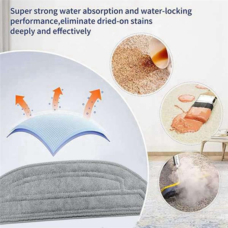 Good-Mop Cloths For Roborock S8 Maxv Ultra G20s Robot Vacuum Cleaner Replaceable Parts Washable Cleaning Brush Rag