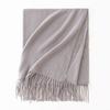 Cashmere Feel Solid Color Women's Imitation Cashmere Scarf Spring Atmosphere Korean Style Versatile Mid Length Shawl Scarf