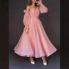 Plus Size Women Clothing European and American Raglan Sleeve Solid Party Evening Dress Dress Party Evening Dress