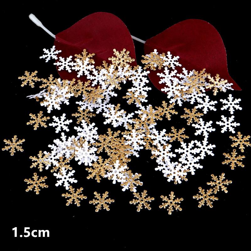 

300Pcs Winter Christmas Snowflake Flakes, Throwing Paper Scraps At Parties For Wedding Birthday Holiday Frozen Party 1.5cm