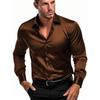 Camicia Casual Liscia in Raso Vestibilità Classica a Manica Lunga da Uomo Indoprimo (In, Alpha,, )