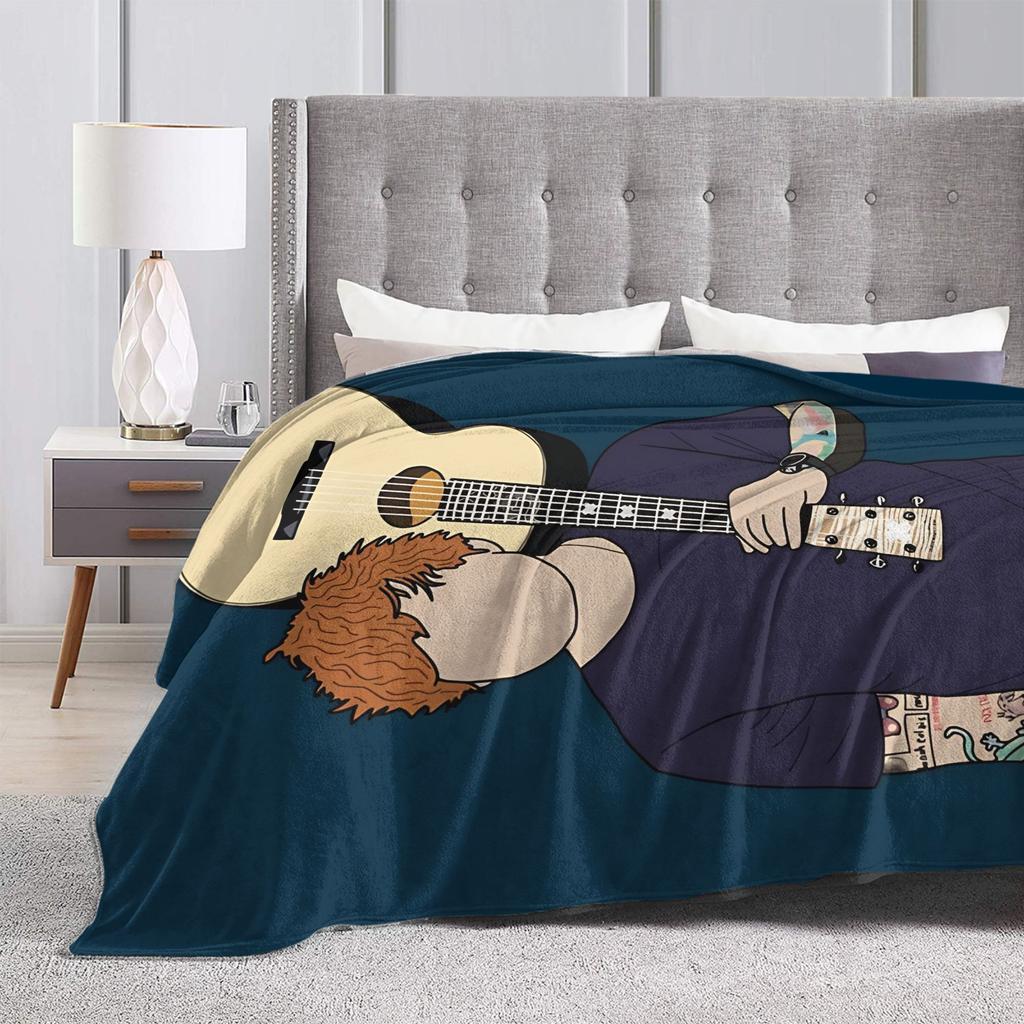 Super Warm Blankets Travel Office Ed Sheeran Tour Throw Blanket  Flannel Bedspread For Home Decor Novelty Sofa Bed Cover