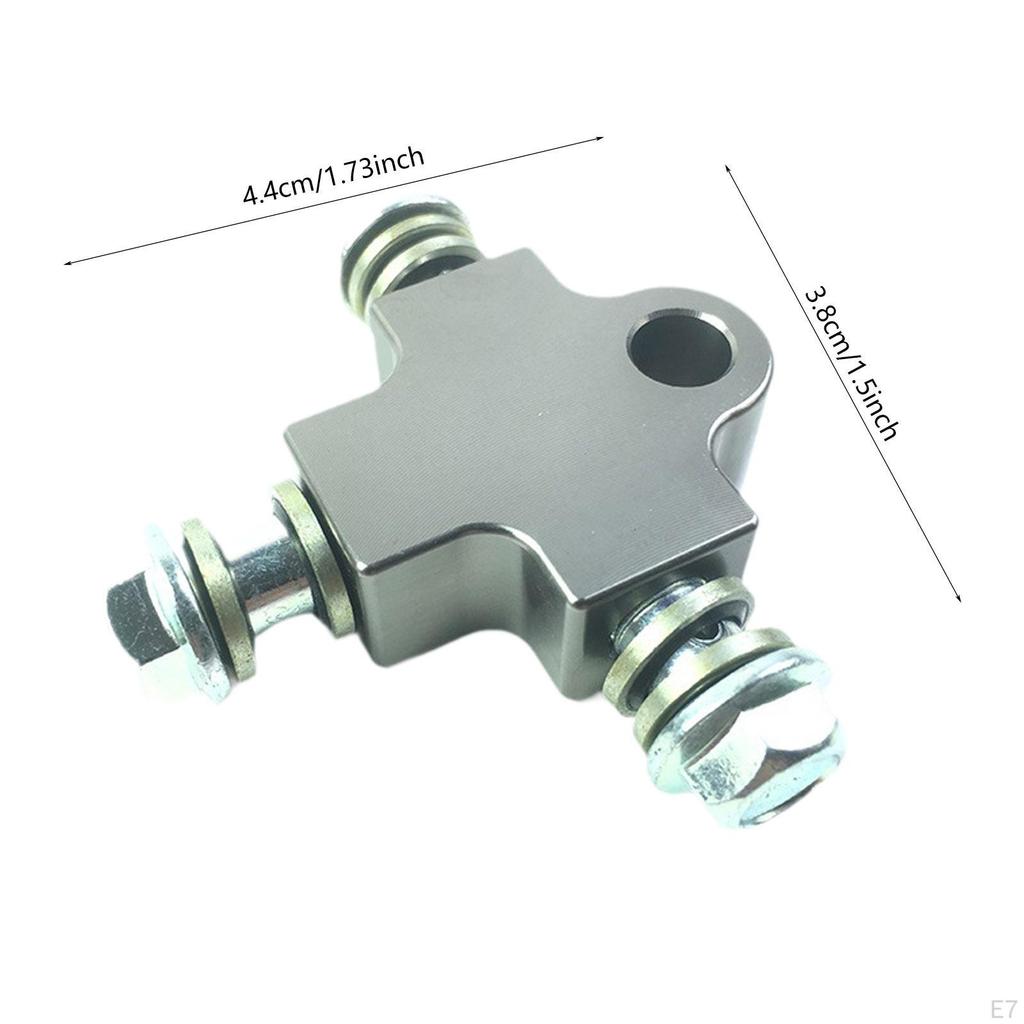 3 Way Brake Oil Hose Connector, Bracket, Modified Triple Adapter for ATV And Off-Road