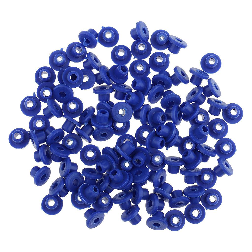Buy 100pcs Blue Rubber Grommets Nipples Set For Tattoo Machine Needles