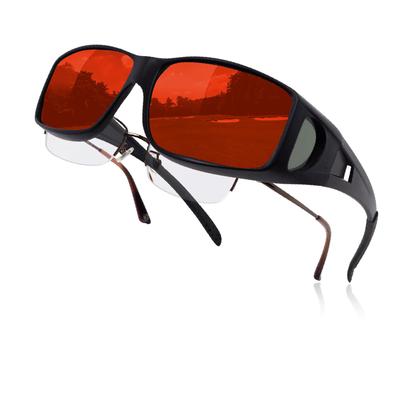 DOYA FACE Sunglasses with UV400 Protection for and Golf Over-the-Eye Case, Polarized, Driving, Fishing, (Mirror Red)