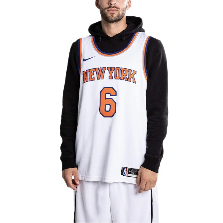 Nike Kristaps Porzingis Knicks Home Jersey Men Jerseys White 864435-100