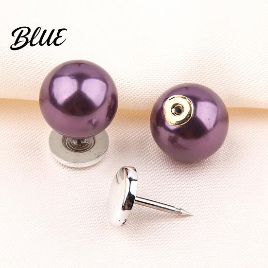 Anti-exposure Buttons for Women 5Pcs Fake Pearl Clothing Removable Decorative Brooch Pins No No-sew Shirt Sew Safety Pins Neckline Embellishment,