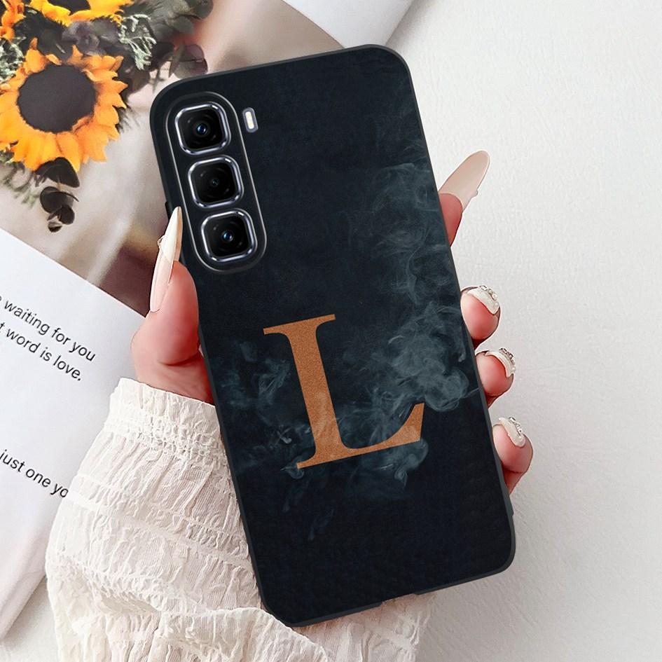 For Infinix Hot 50 Pro Plus Case X6880 X6881 X6882 Silicone Cover Fashion Flower Letters Soft Funda For Hot 50 Pro Hot50 4G Capa