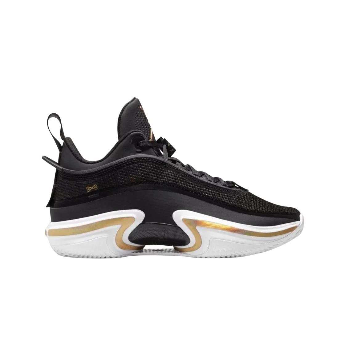 

Мужские кроссовки Jordan XXXVI Low PF Black Metallic Gold DH0832-071