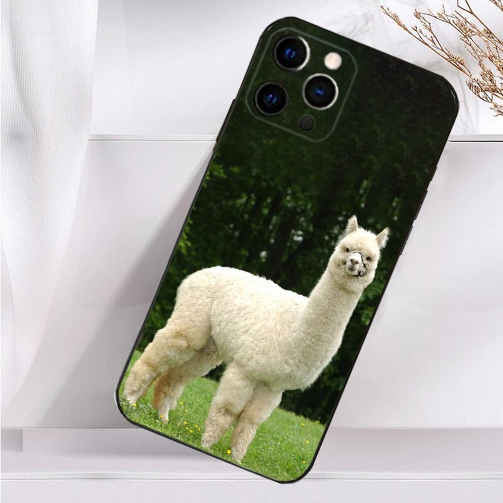 Lama Llama Alpaca  Phone Case For iPhone 16,15,14,13,12,11 Plus,Pro Max,XS,X,XR,SE,Mini,8,7 Soft Silicone Black Cover