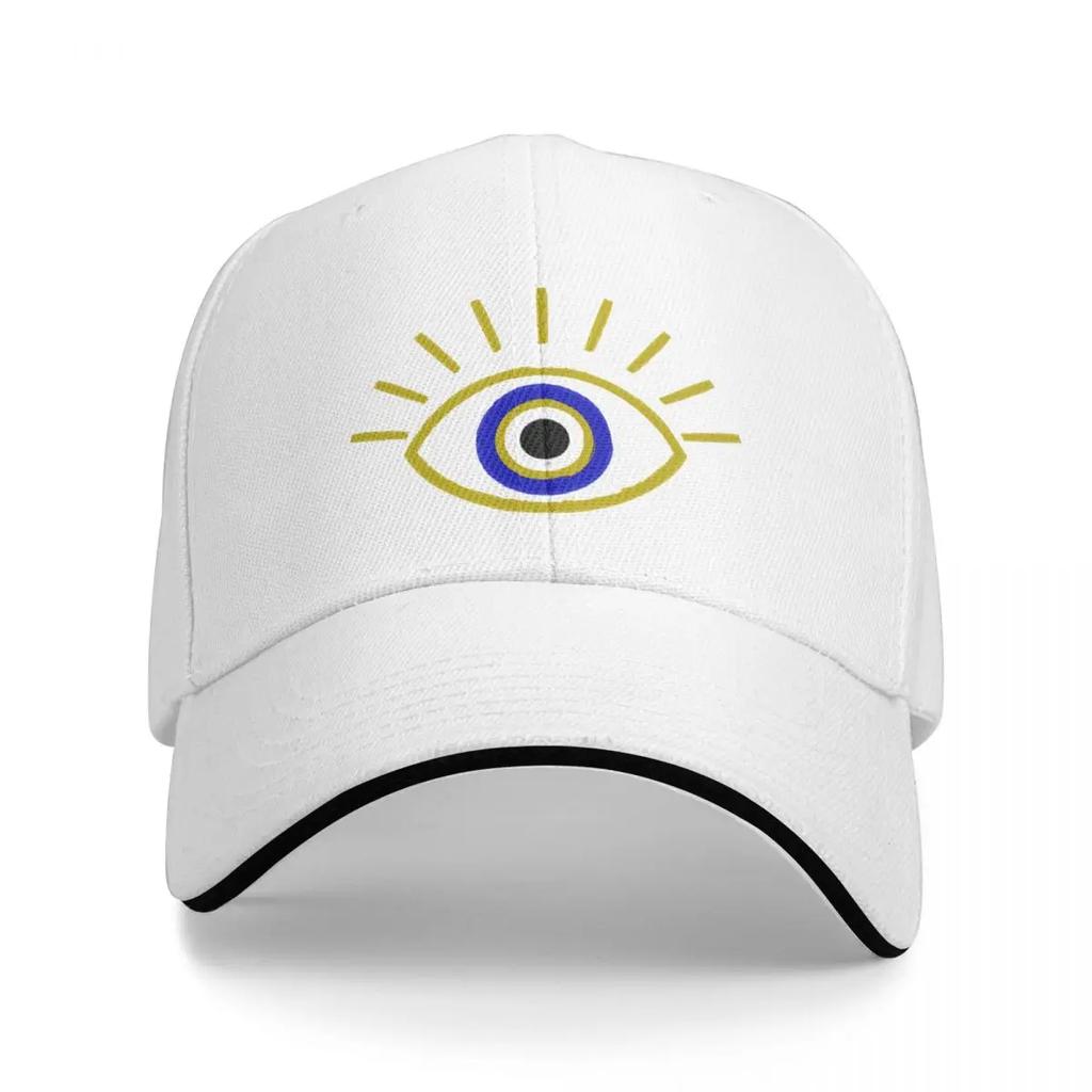 Gorra De Béisbol Con Diseño De Mal De Ojo Para Hombre Y Mujer Gorro Negro Personalizado Ajustable A La Moda Estilo Bohemio