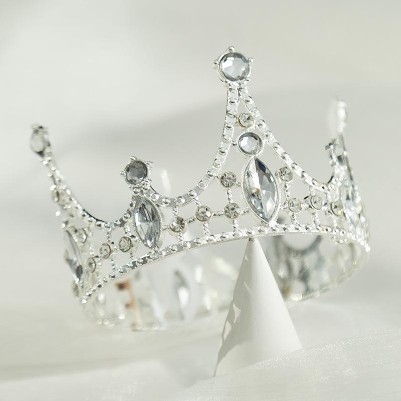 

Маленькая корона украшение для торта ретро детская мини корона на день рождения украшения принцесса золото серебро корона сплав