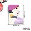 New Fashion Lady Resin Brooches for Women Acrylic Pretty Side-Face Girl Figure Badge Pins Jewelry Clothes Bag Accessories Gifts